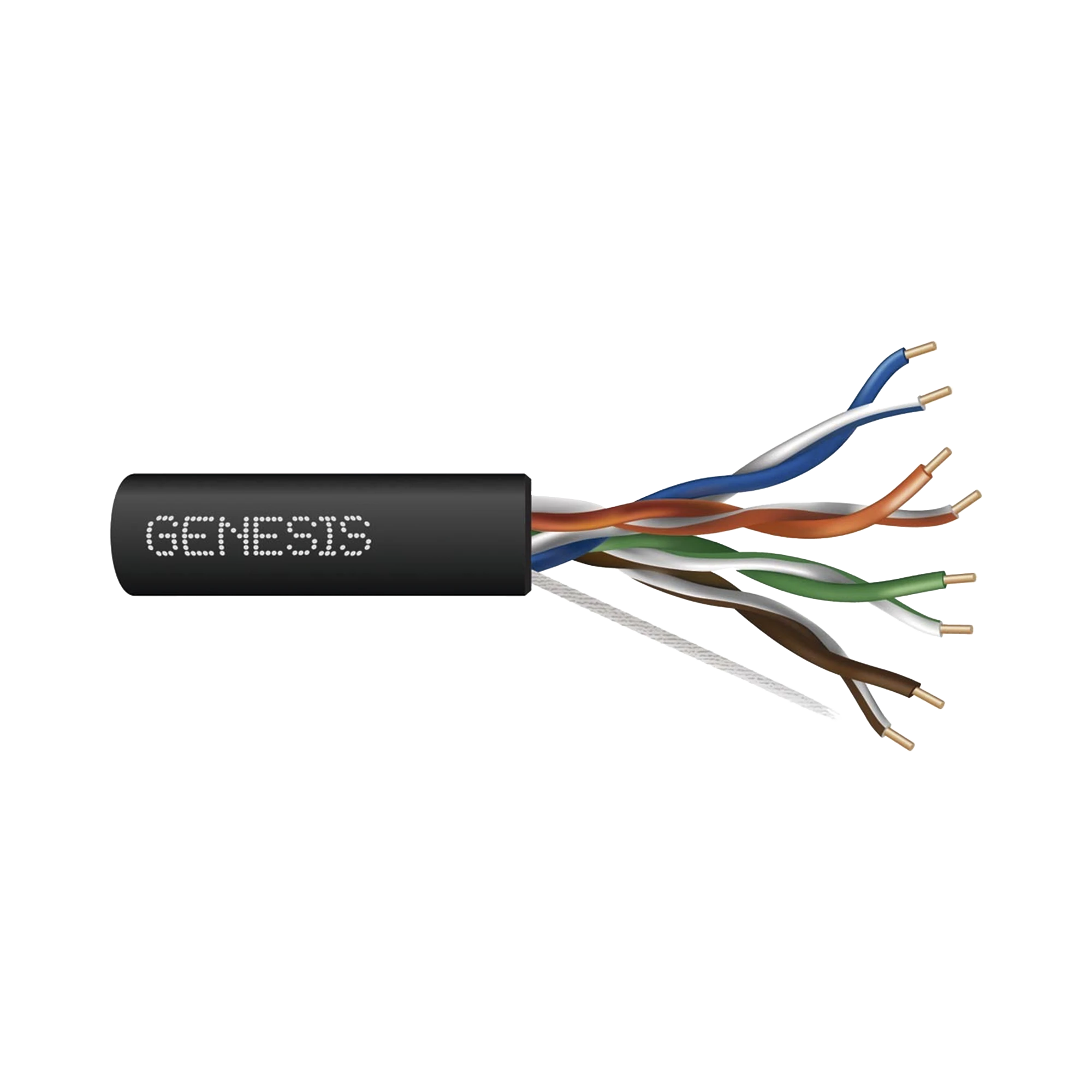 BOBINA DE CABLE DE 305 METROS UTP CAT6 RISER / COLOR NEGRO / UL, CMR SPNLS, PROBADO A 350 MHZ / PARA APLICACIONES DE CCTV, REDES DE DATOS, IP MEGAPIXEL, CONTROL RS485-Cable-GENESIS-Bsai Seguridad & Controles