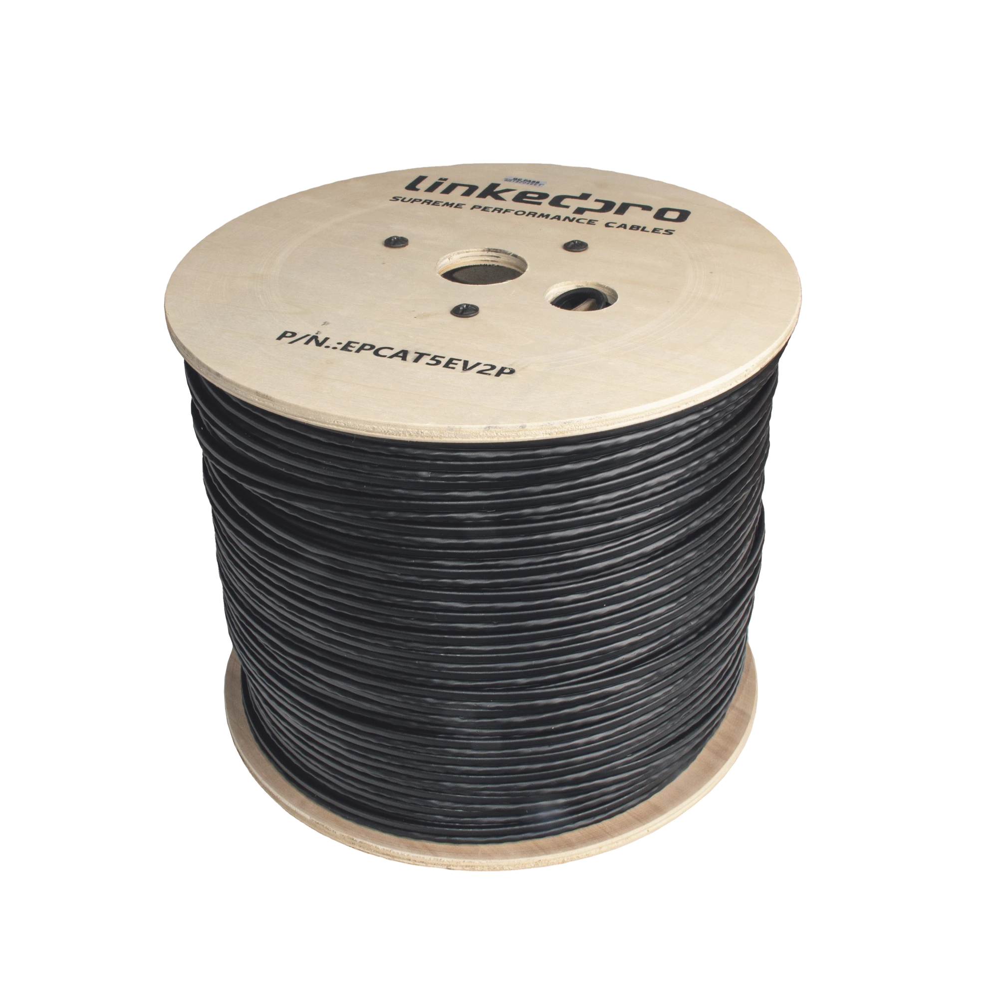 BOBINA DE CABLE SIAMÉS CAT5E CCA + 2 CABLES GRUESOS (16 AWG) PARA ALIMENTAR CÁMARAS MÁS LEJOS / 305M / INSTALACIÓN EN EXTERIOR / USO INDUSTRIAL PARA CLIMAS EXTREMOS-Cables y Conectores-LINKEDPRO BY EPCOM-Bsai Seguridad & Controles