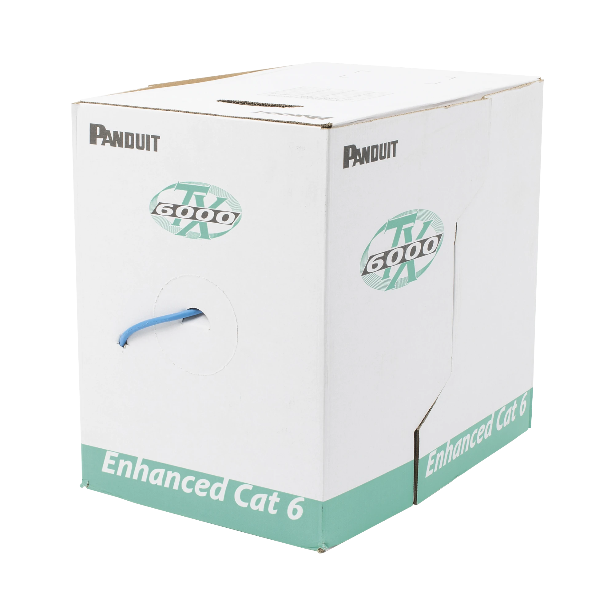 BOBINA DE CABLE UTP 305 M. DE COBRE, TX6000™ PANNET, REELEX, AZUL, CATEGORÍA 6 MEJORADO (23 AWG), LSZH (BAJO HUMO, CERO HALÓGENOS), DE 4 PARES-Cableado-PANDUIT-Bsai Seguridad & Controles