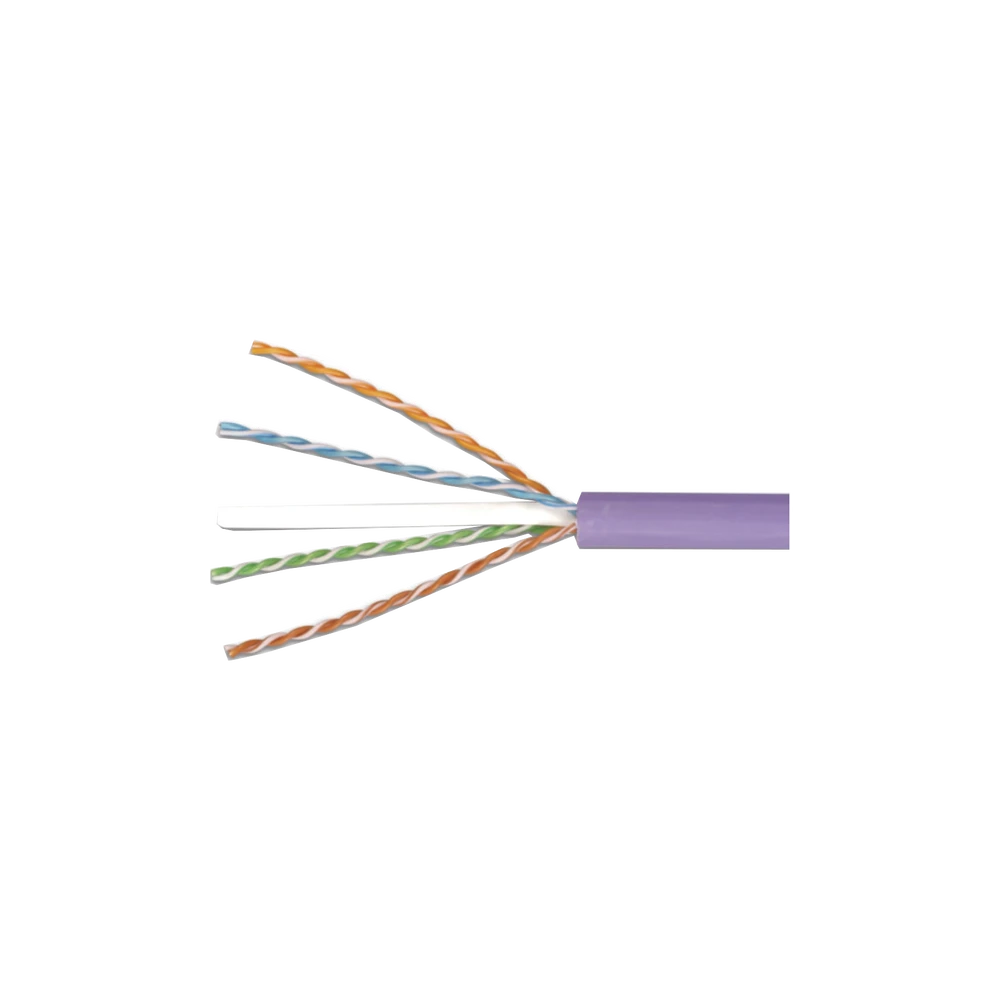 BOBINA DE CABLE UTP DE 4 PARES, CAT6, LS0H (BAJO HUMO, CERO HALÓGENOS), COLOR VIOLETA, 23 AWG, 305M-Cableado-SIEMON-Bsai Seguridad & Controles
