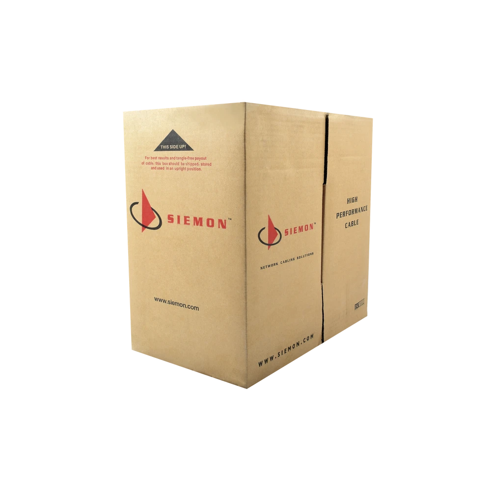 BOBINA DE CABLE UTP DE 4 PARES, CAT6, PVC (CMR), COLOR GRIS, 23 AWG, 305M-Cableado-SIEMON-Bsai Seguridad & Controles