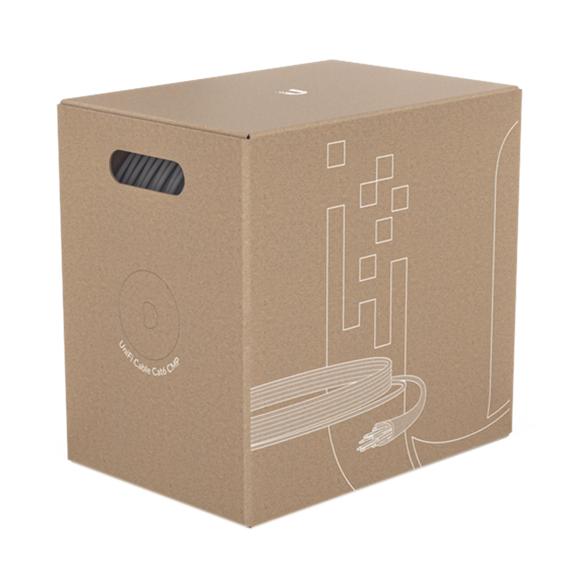 BOBINA DE CABLE UTP PLENUM (CMP) UNIFI, CAT6, COLOR BLANCO, 24 AWG, 305M PARA INTERIOR-Cableado-UBIQUITI-Bsai Seguridad & Controles