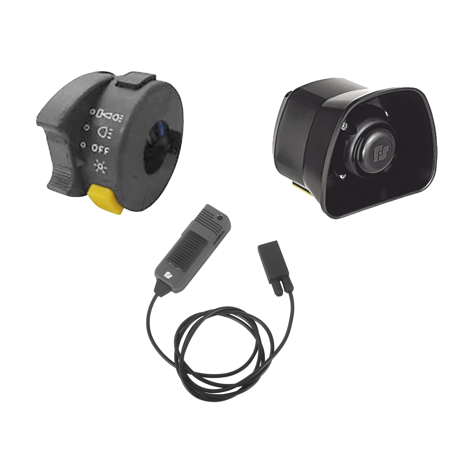 KIT PARA MOTOCICLETA FEDERAL SIGNAL , SIRENA/BOCINA DE 30 WATT, CONTROLADOR Y MICRÓFONO-Sirenas / Bocinas / Controladores-FEDERAL SIGNAL VAMA-Bsai Seguridad & Controles