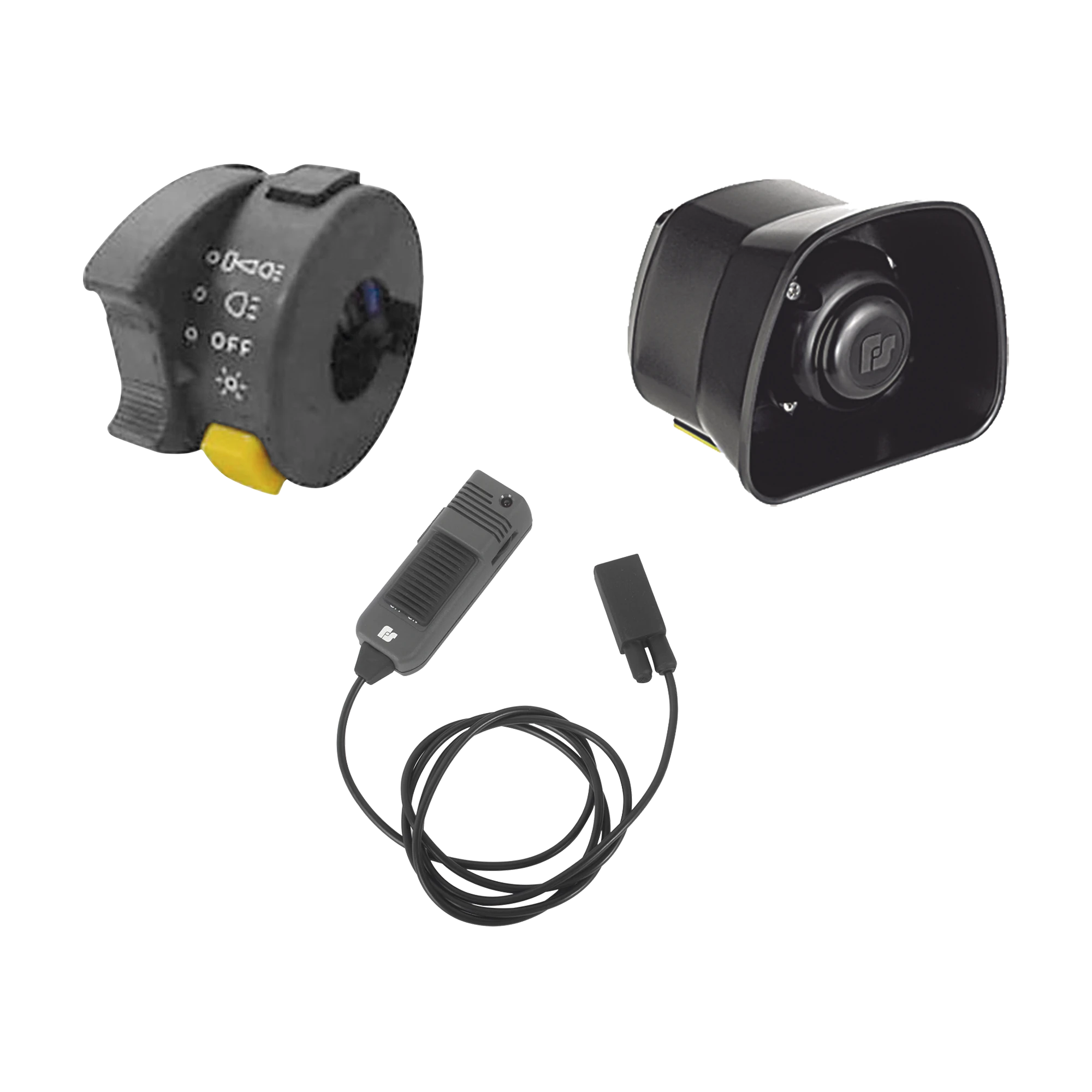 KIT PARA MOTOCICLETA FEDERAL SIGNAL , SIRENA/BOCINA DE 30 WATT, CONTROLADOR Y MICRÓFONO-Sirenas / Bocinas / Controladores-FEDERAL SIGNAL VAMA-Bsai Seguridad & Controles