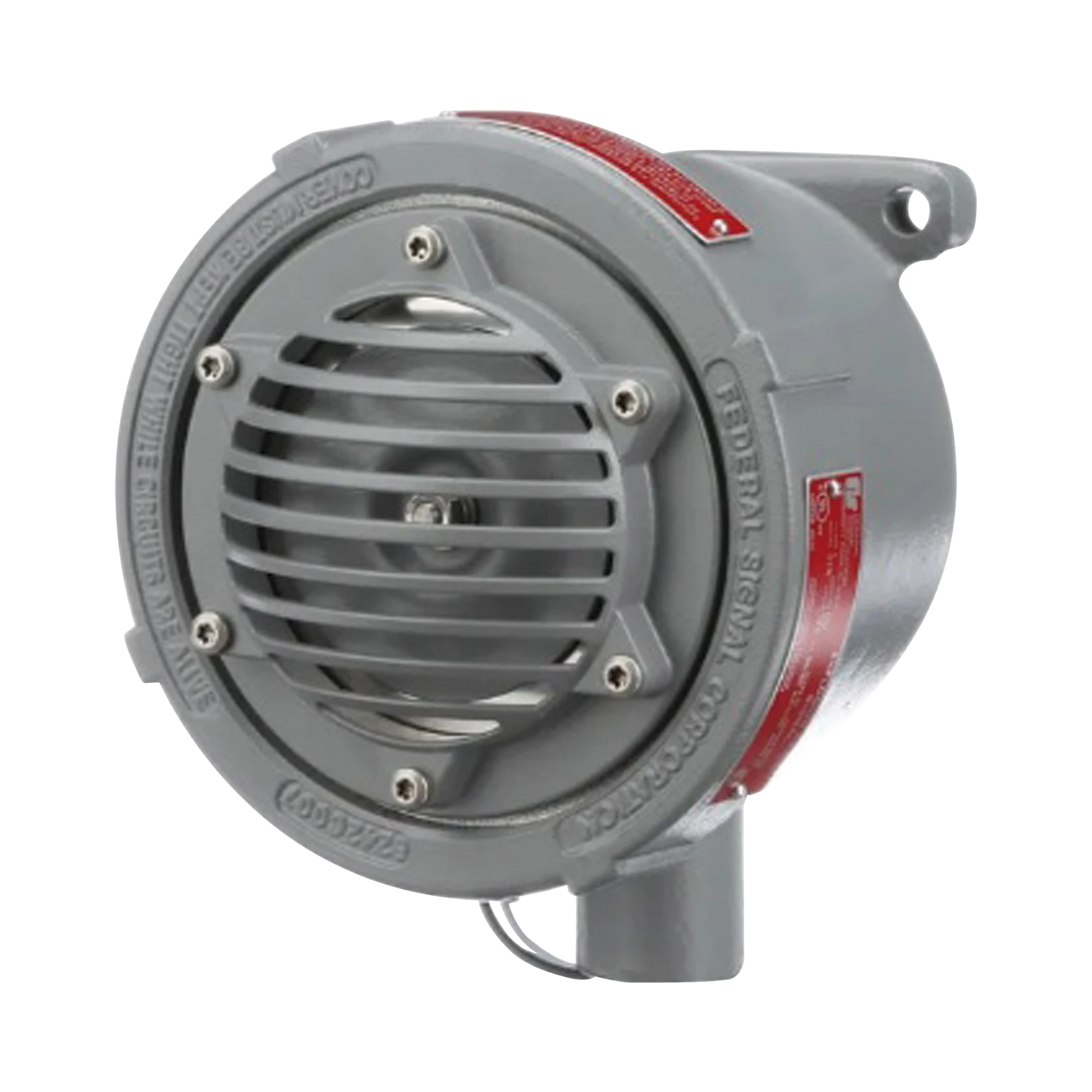 BOCINA VIBRATONE A PRUEBA DE EXPLOSIONES PARA EXTERIOR Y UBICACIONES PELIGROSAS, 120VCA, NEGRA-Sirenas / Bocinas / Controladores-FEDERAL SIGNAL INDUSTRIAL-Bsai Seguridad & Controles