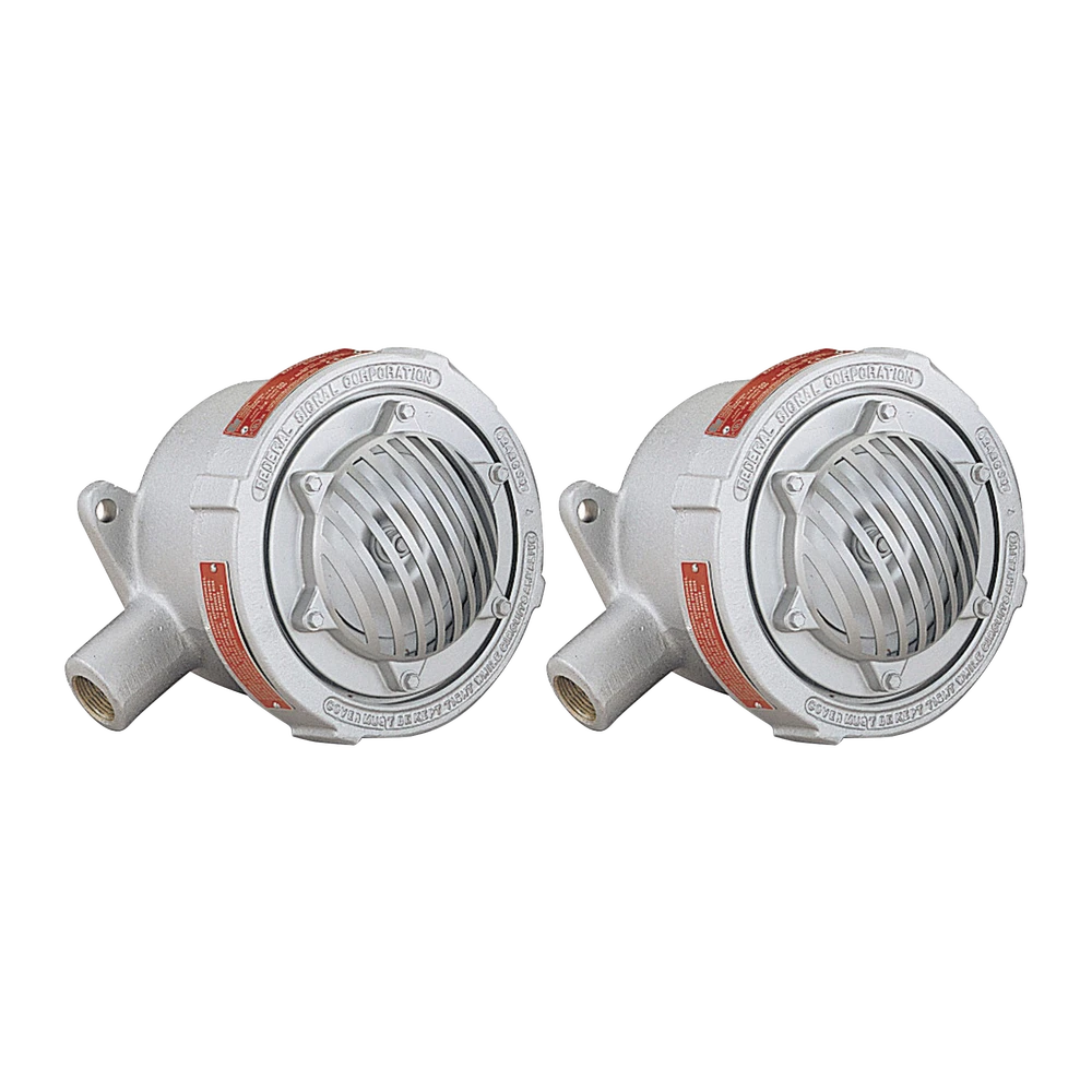 BOCINA VIBRATONE A PRUEBA DE EXPLOSIONES PARA EXTERIOR Y UBICACIONES PELIGROSAS, 120VCA, NEGRA-Sirenas / Bocinas / Controladores-FEDERAL SIGNAL INDUSTRIAL-Bsai Seguridad & Controles