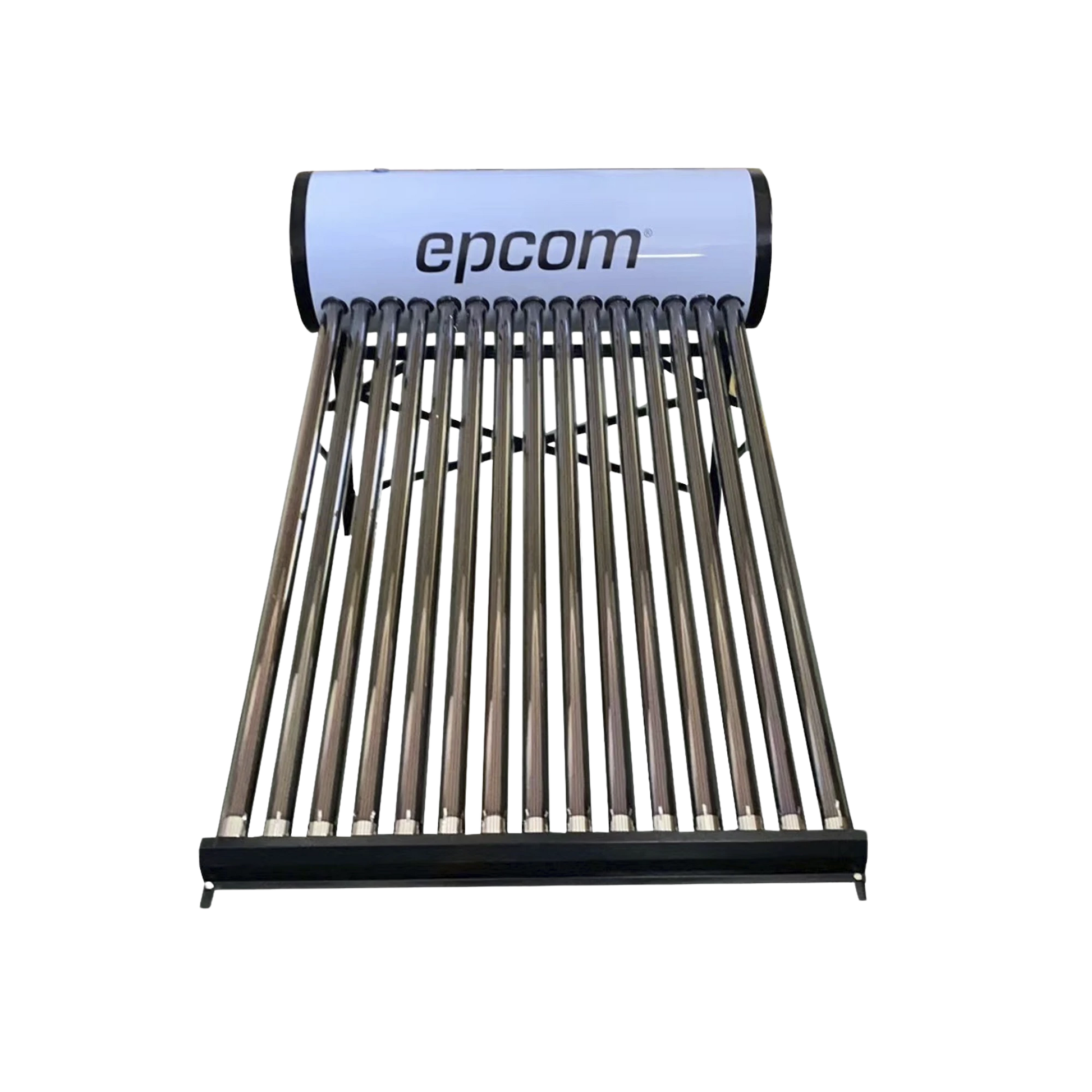 BÓILER SOLAR DE 150L, BAJA PRESIÓN CON 15 TUBOS DE VACÍO DE MAYOR RESISTENCIA Y TERMOTANQUE INOXIDABLE DE GRADO ALIMENTICIO 150 L RESISTENTES A GRANIZO DE HASTA 25 MM/ L, INCLUYE ANODO DE MAGNESIO-Climatización / Refrigeración-EPCOM-STELPWH150-Bsai Seguridad & Controles