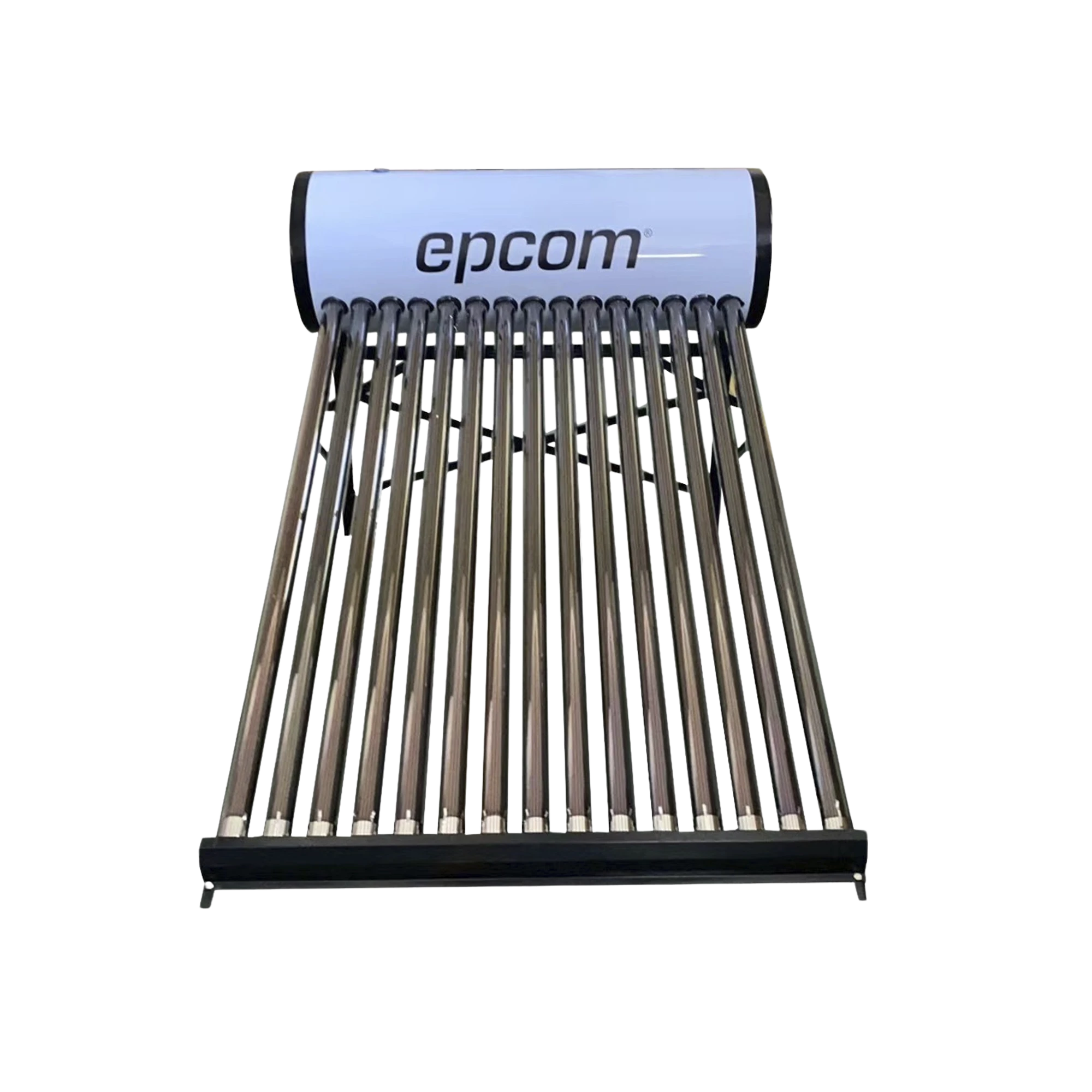 BÓILER SOLAR DE 150L, BAJA PRESIÓN CON 15 TUBOS DE VACÍO DE MAYOR RESISTENCIA Y TERMOTANQUE INOXIDABLE DE GRADO ALIMENTICIO 150 L RESISTENTES A GRANIZO DE HASTA 25 MM/ L, INCLUYE ANODO DE MAGNESIO-Climatización / Refrigeración-EPCOM-STELPWH150-Bsai Seguridad & Controles