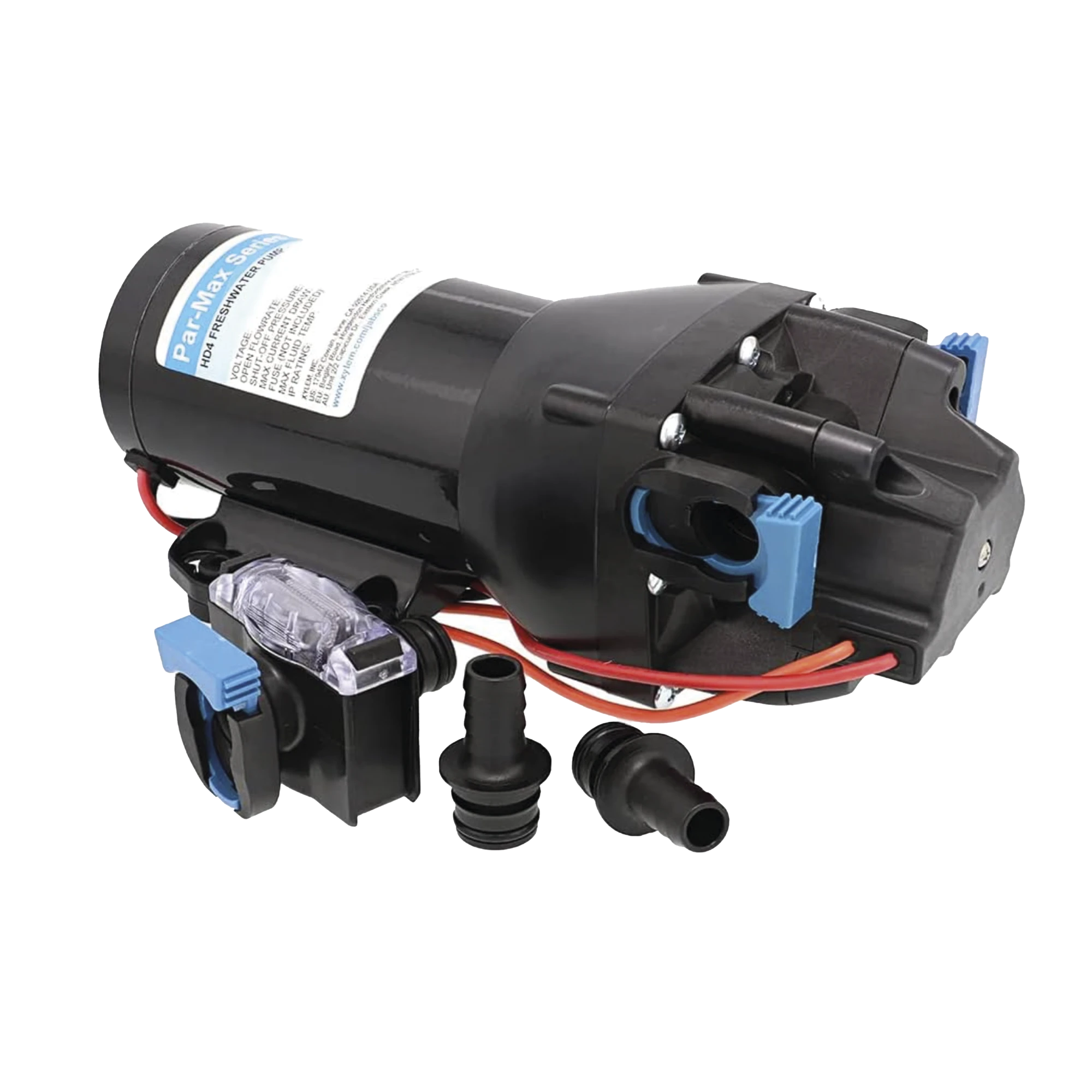 BOMBA CONTROLADA POR PRESIÓN PAR MAX HD 4' A 24 VCA, ALTA PRESIÓN 40 PSI 15 LPM / 4 GPM-Soluciones Marinas-JABSCO-Q402J-115S-3A-Bsai Seguridad & Controles