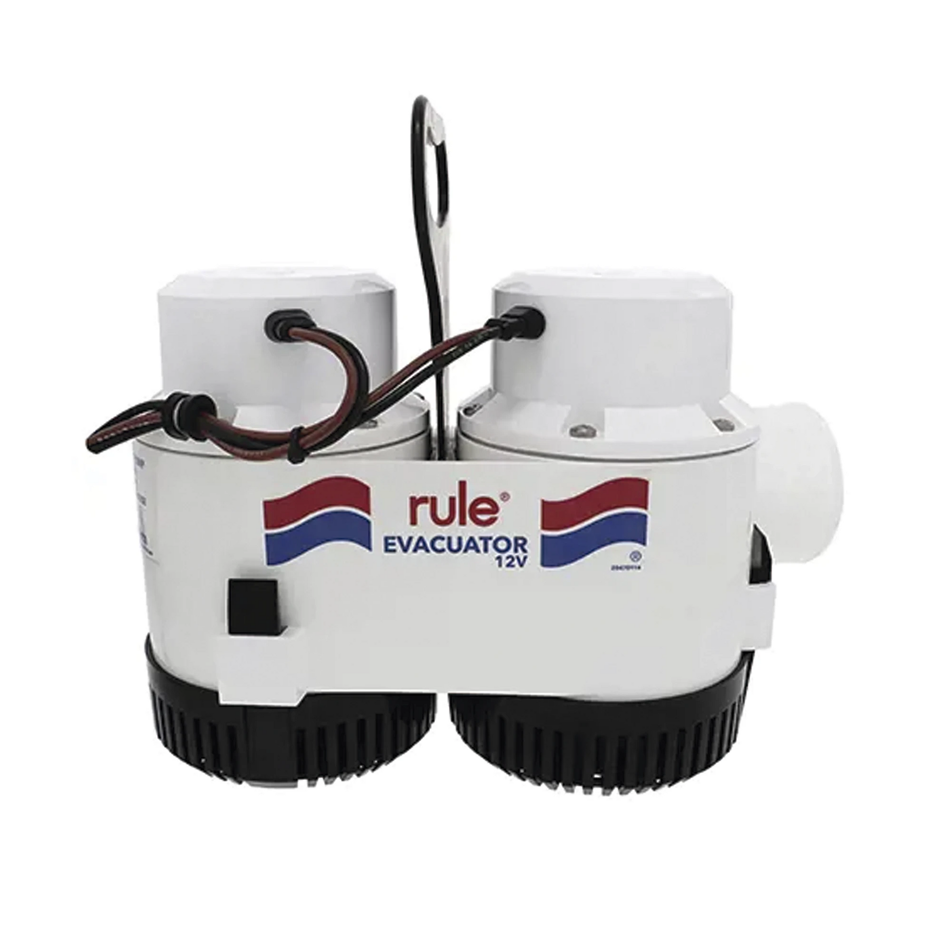 BOMBA DE EVACUACIÓN CON CAPACIDAD DE DESAGÜE DE 7700 GALONES POR HORA A 12 VOLTS DE CORRIENTE DIRECTA.-Soluciones Marinas-RULE-Bsai Seguridad & Controles