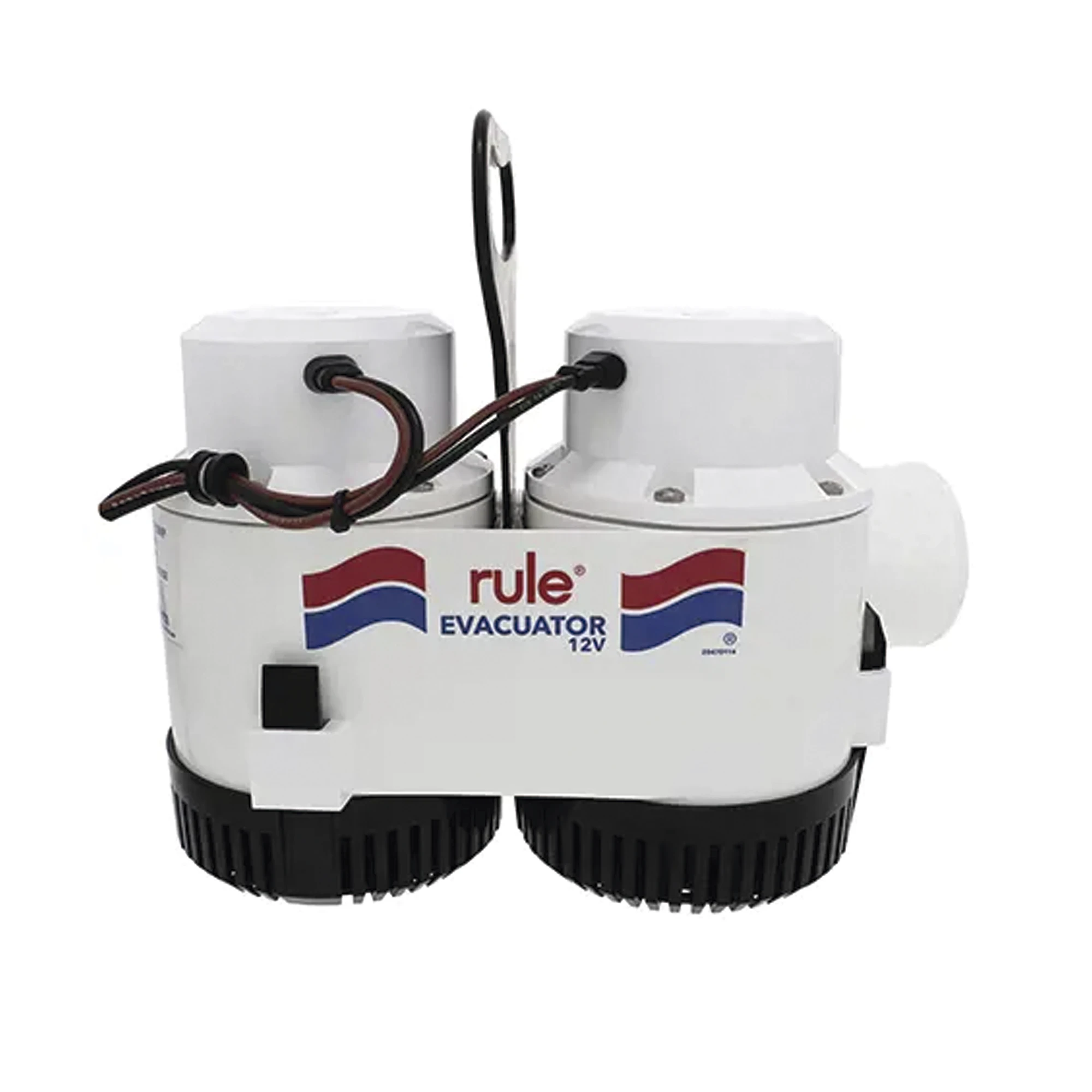 BOMBA DE EVACUACIÓN CON CAPACIDAD DE DESAGÜE DE 7700 GALONES POR HORA A 12 VOLTS DE CORRIENTE DIRECTA.-Soluciones Marinas-RULE-Bsai Seguridad & Controles