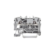 BORNA DE PASO PARA 2 CONDUCTORES; 2,5 MM²; APROPIADO PARA APLICACIONES EX E II; MARCAJE LATERAL Y CENTRAL; PARA CARRIL DIN 35 X 15 Y 35 X 7,5; PUSH-IN CAGE CLAMP®; 2,50 MM²; GRIS-Drones, Robots e Industrial-WAGO-Bsai Seguridad & Controles