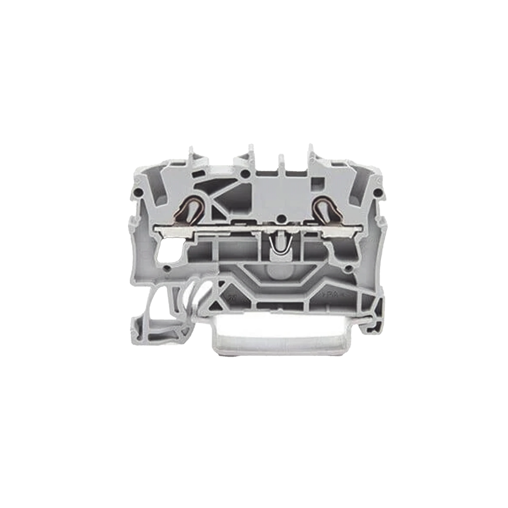 BORNA DE PASO PARA 2 CONDUCTORES; 2,5 MM²; APROPIADO PARA APLICACIONES EX E II; MARCAJE LATERAL Y CENTRAL; PARA CARRIL DIN 35 X 15 Y 35 X 7,5; PUSH-IN CAGE CLAMP®; 2,50 MM²; GRIS-Drones, Robots e Industrial-WAGO-Bsai Seguridad & Controles