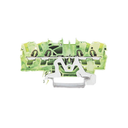 BORNA DE TIERRA PARA 4 CONDUCTORES; 2,5 MM²; APROPIADO PARA APLICACIONES EX E II; MARCAJE LATERAL Y CENTRAL; PARA CARRIL DIN 35 X 15 Y 35 X 7,5; PUSH-IN CAGE CLAMP®; 2,50 MM²; VERDE-AMARILLO-Controladores-WAGO-Bsai Seguridad & Controles