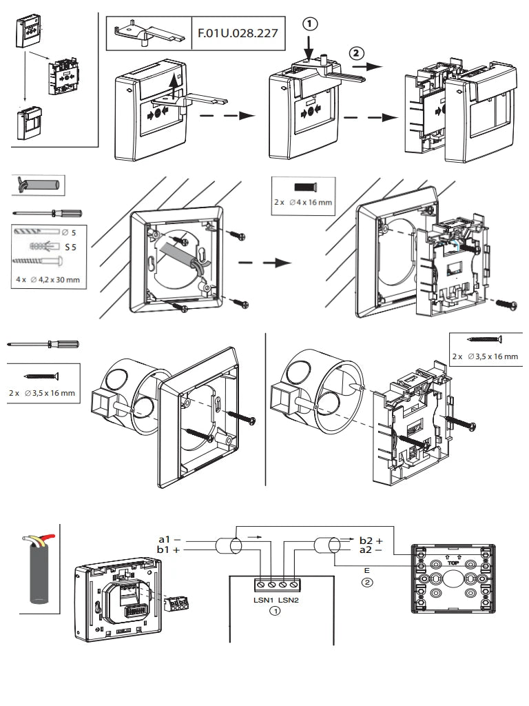 BOSCH F_FMC420RWGFRRD - PULSADOR DE ALARMA DE INCENDIO CON OPCION DE REARME / MONTAJE EMPOTRADO / COLOR ROJO-Estaciones Manuales-BOSCH-Bsai Seguridad & Controles
