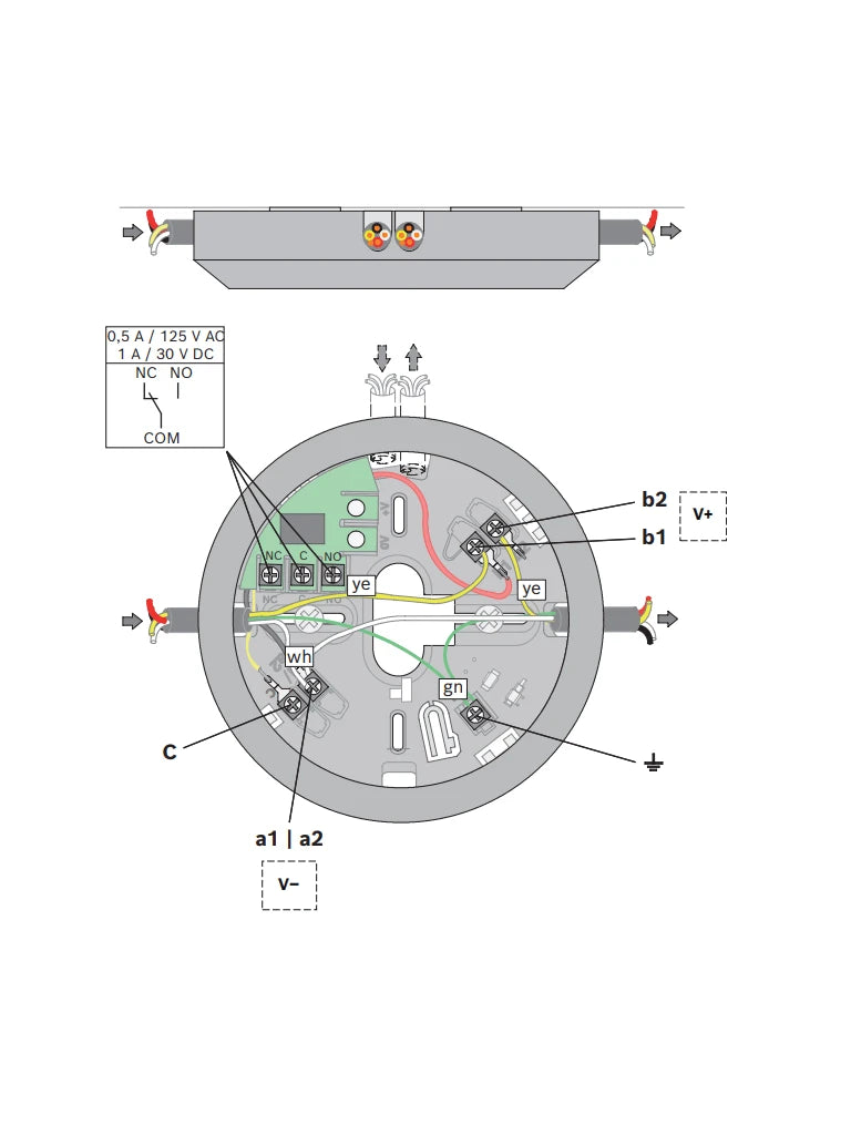 BOSCH F_MSR320 BASE DE DETECTOR CONVENCIONAL CON RELE-Detectores-BOSCH-Bsai Seguridad & Controles