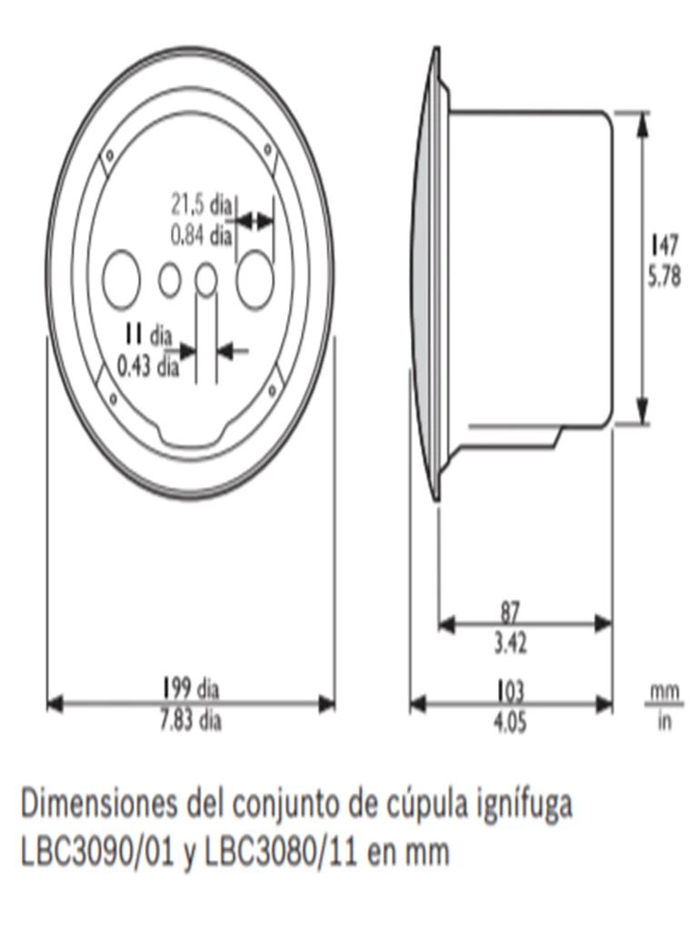 BOSCH M_LBC308011- CUPULA DE INCENDIO COLOR BLANCO-Altavoces-BOSCH-Bsai Seguridad & Controles