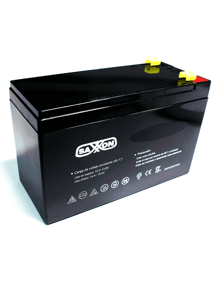 SAXXON CBAT12AH - BATERIA DE RESPALDO DE 12 VOLTS LIBRE DE MANTENIMIENTO Y FACIL INSTALACION / 12 AH/ COMPATIBLE CON CCTV/ ACCESO/ BOSCH-Baterías y Accesorios-SAXXON-SXN2360008-Bsai Seguridad & Controles