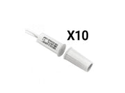 SECO-LARM 10PKW -PAQUETE DE 10 CONTACTO MAGNETICOS BLANCO GAP 3/4 DE EMBUTIDO TIPO TAQUETE COMPATIBLE PANELES DSC / RISCO / BOSCH-Sensores de Alarma-SECO-LARM-SEC1180012-Bsai Seguridad & Controles