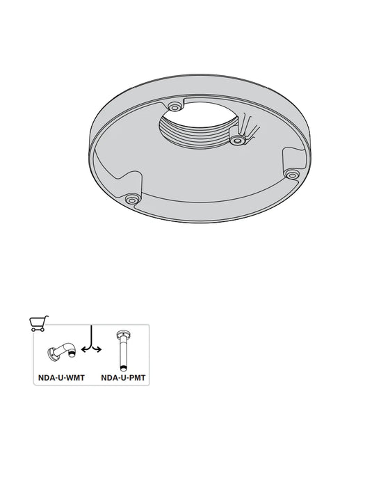 BOSCH V_NDA3082PIP - PLACA DE INTERFAZ COLGANTE, 123MM-Soporte y Montaje-BOSCH-RBM0430066-Bsai Seguridad & Controles