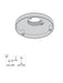 BOSCH V_NDA3082PIP - PLACA DE INTERFAZ COLGANTE, 123MM-Soporte y Montaje-BOSCH-RBM0430066-Bsai Seguridad & Controles