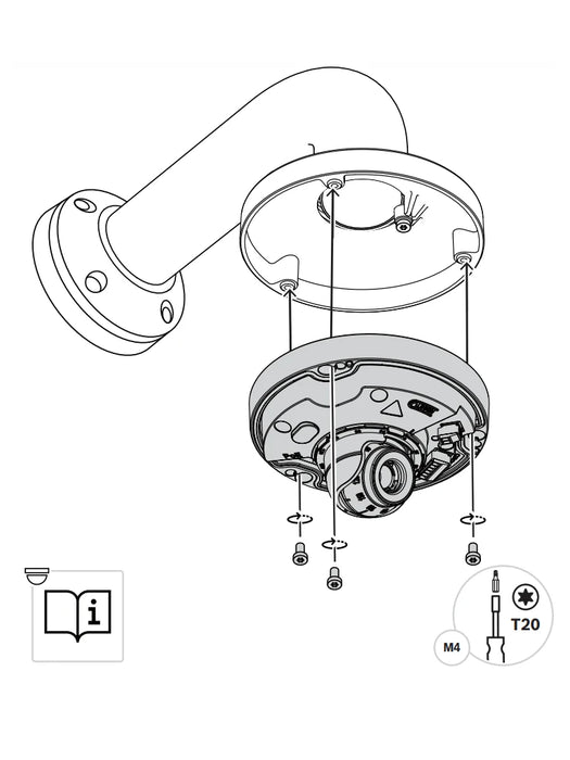 BOSCH V_NDA3082PIP - PLACA DE INTERFAZ COLGANTE, 123MM-Soporte y Montaje-BOSCH-RBM0430066-Bsai Seguridad & Controles