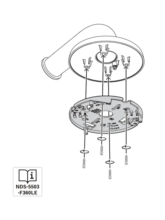 BOSCH V_NDA5080PIP - PLACA DE INTERFAZ COLGANTE 148MM-Soporte y Montaje-BOSCH-RBM0430071-Bsai Seguridad & Controles