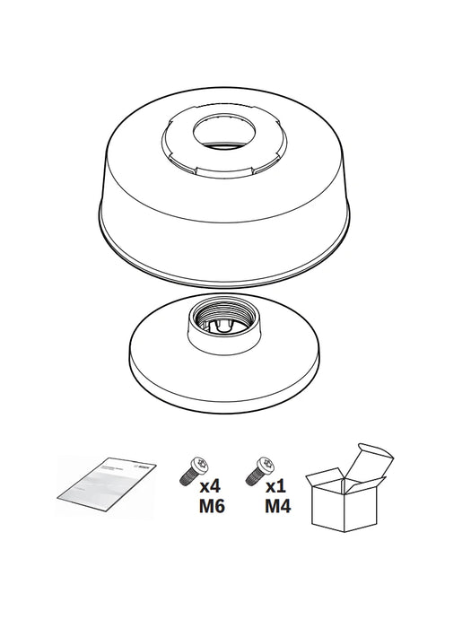 BOSCH V_NDA5080PIPW - PLACA DE INTERFAZ COLGANTE 148MM CON TAPA-Soporte y Montaje-BOSCH-RBM0430070-Bsai Seguridad & Controles