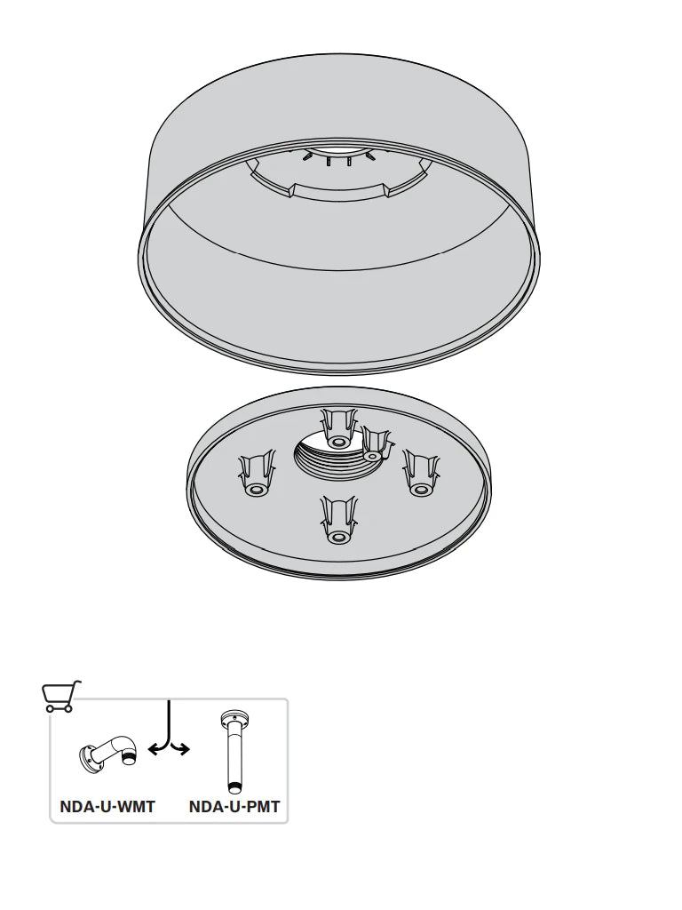 BOSCH V_NDA5080PIPW - PLACA DE INTERFAZ COLGANTE 148MM CON TAPA-Soporte y Montaje-BOSCH-Bsai Seguridad & Controles