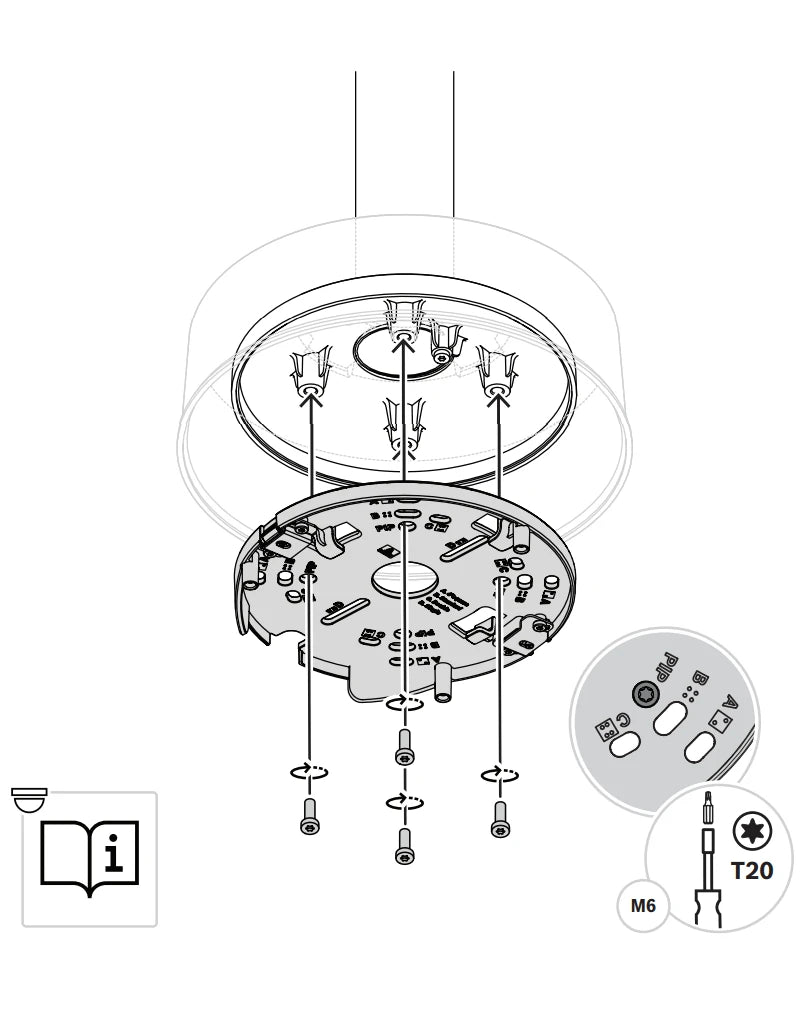 BOSCH V_NDA5080PIPW - PLACA DE INTERFAZ COLGANTE 148MM CON TAPA-Soporte y Montaje-BOSCH-Bsai Seguridad & Controles
