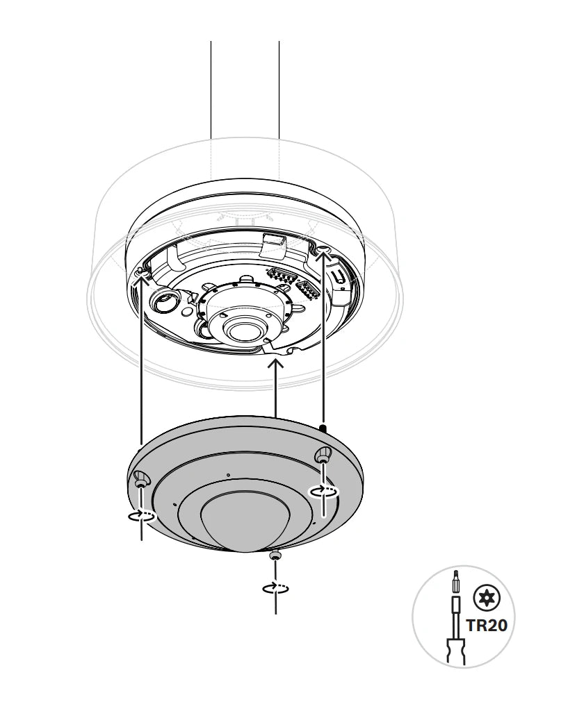 BOSCH V_NDA5080PIPW - PLACA DE INTERFAZ COLGANTE 148MM CON TAPA-Soporte y Montaje-BOSCH-Bsai Seguridad & Controles