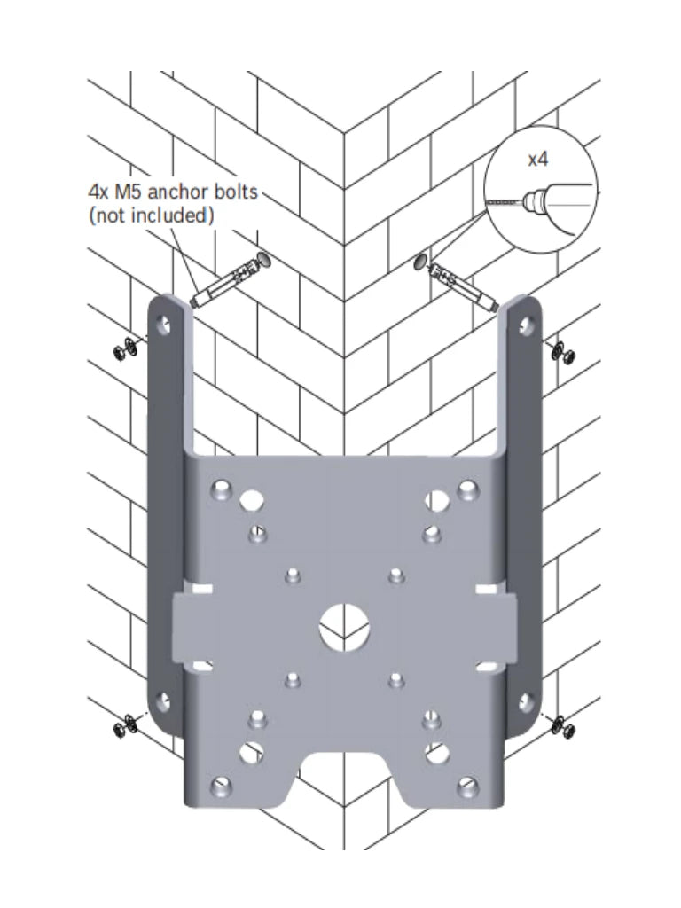 BOSCH V_NDAUCMT - ADAPTADOR DE MONTAJE EN ESQUINA COLOR BLANCO-Soporte y Montaje-BOSCH-Bsai Seguridad & Controles