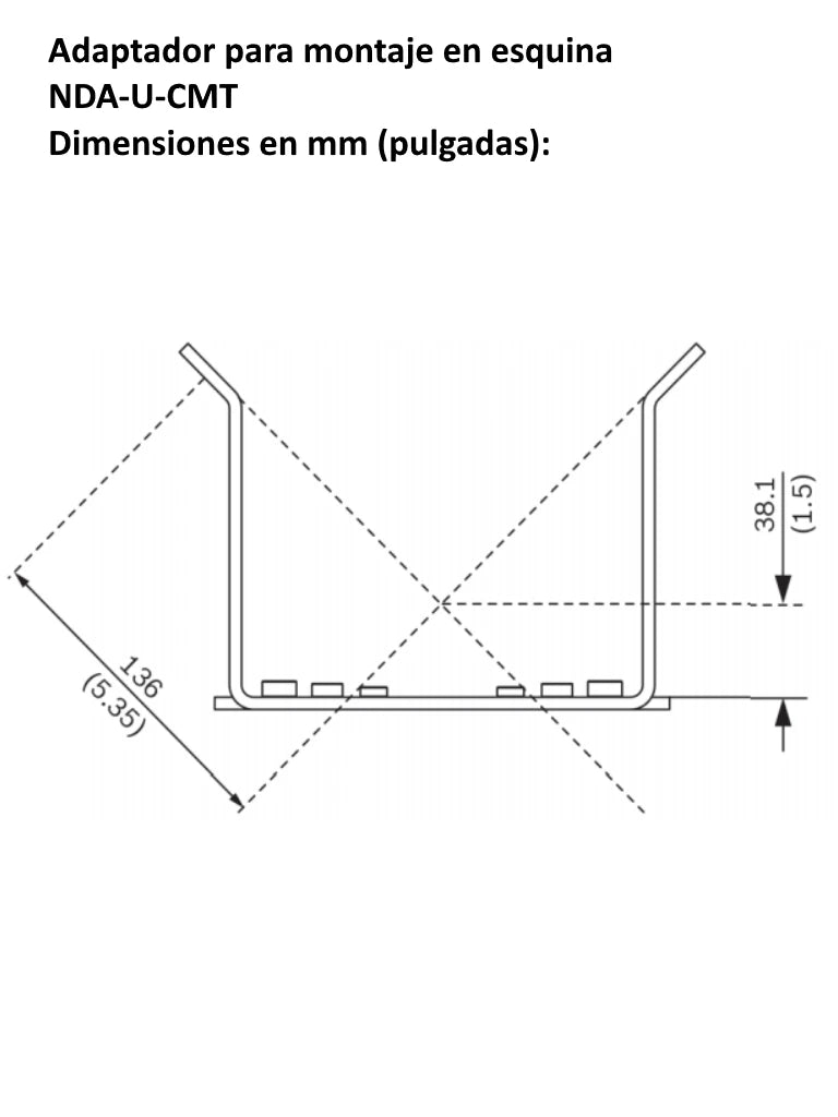 BOSCH V_NDAUCMT - ADAPTADOR DE MONTAJE EN ESQUINA COLOR BLANCO-Soporte y Montaje-BOSCH-Bsai Seguridad & Controles