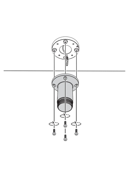 BOSCH V_NDAUPMTS - SOPORTE TUBO COLGANTE, 4" (11CM)-Soporte y Montaje-BOSCH-RBM0430067-Bsai Seguridad & Controles