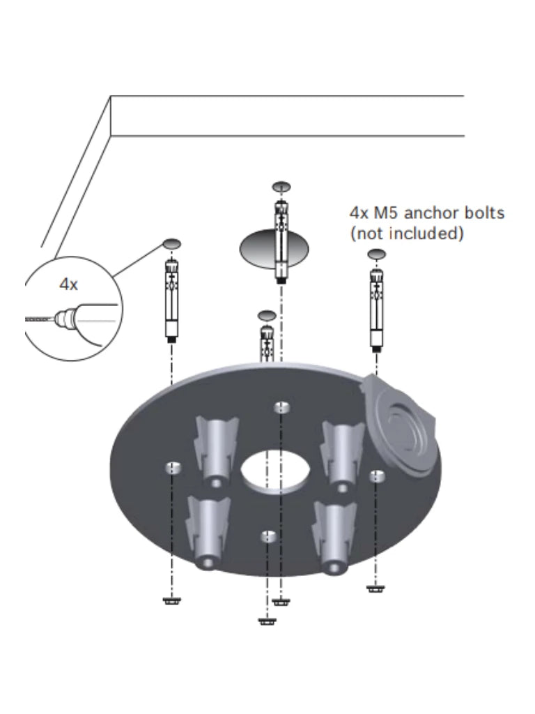 BOSCH V_NDAUPSMB - CAJA DE MONTAJE EN SUPERFICIE SMB PARA MONTAJE EN PARED O TUBERIA-Soporte y Montaje-BOSCH-Bsai Seguridad & Controles