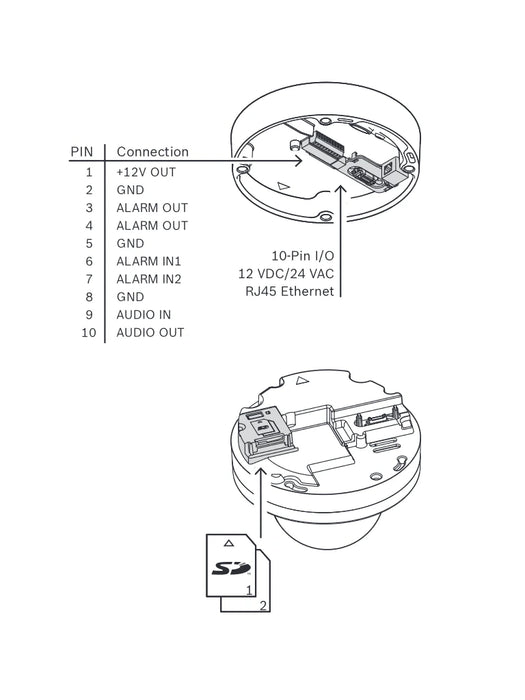 BOSCH V_NDE8512R - DOMO FIJO 2MP HDR 3-9MM PTRZ IP66-PTZ-BOSCH-RBM0060024-Bsai Seguridad & Controles