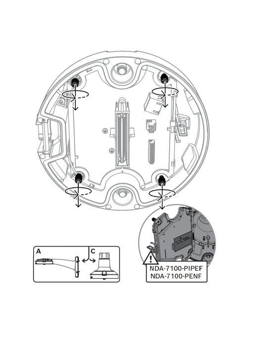 BOSCH V_NDP7604Z12L - PTZ 8MP 12X IP66 PENDANT IR 200M AUTODOME 7100I-PTZ-BOSCH-RBM0060025-Bsai Seguridad & Controles