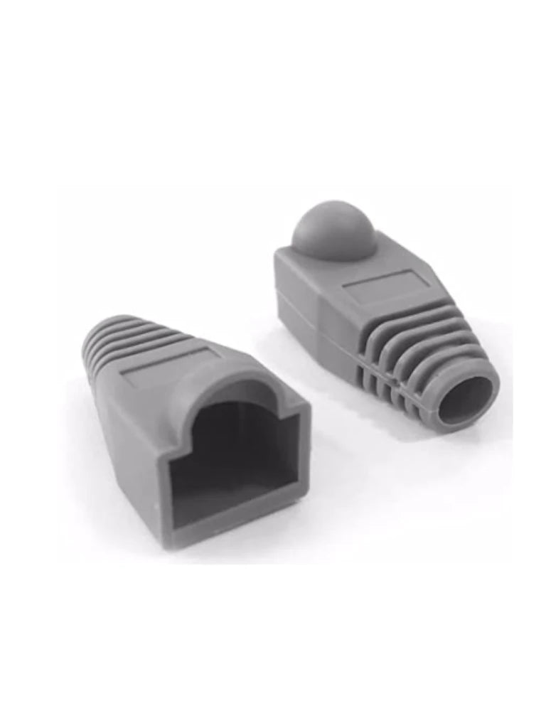 SBE TECH SBE-CAP6A-828-GY BOTA PARA CONECTOR PLUG RJ45 CAT 6A / COLOR GRIS / PAQUETE 50 PIEZAS-Jacks y Plugs-SBE TECH-Bsai Seguridad & Controles