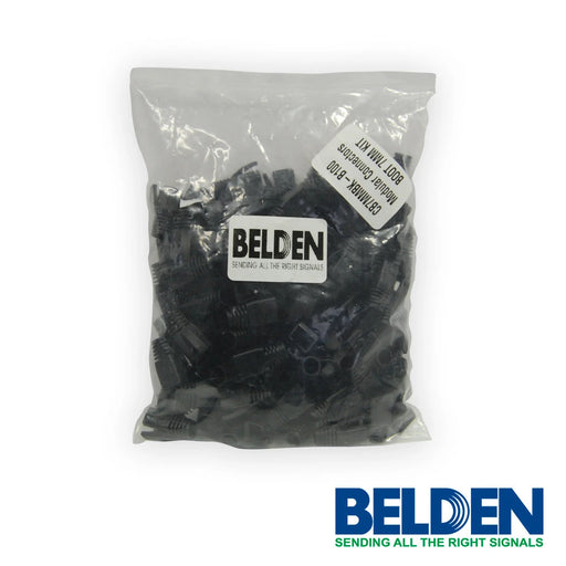 BOTA DE 7 MM BELDEN CB7MMBK-B100 PARA PLUG RJ-45 HECHO EN CAMPO 100 PZA NEGRO-Canalizacion-BELDEN-CB7MMBK-B100-Bsai Seguridad & Controles