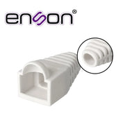 BOTA PLASTICA BLANCA ENSON CAPUCHON PARA PROTECCION DE PLUG RJ45 PARA CABLE DE 6MM-Cableado Estructurado-ENSON-Bsai Seguridad & Controles