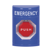 BOTÓN DE EMERGENCIA, TEXTO EN ESPAÑOL, POLICARBONATO SÚPER RESISTENTE, MOMENTANEO-Accesorios-STI-Bsai Seguridad & Controles