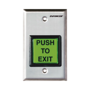 BOTÓN DE SALIDA CON ILUMINACIÓN CON PLACA DE PARED DE ACERO INOXIDABLE-Accesorios Controles de Acceso-ENFORCER SECOLARM-Bsai Seguridad & Controles