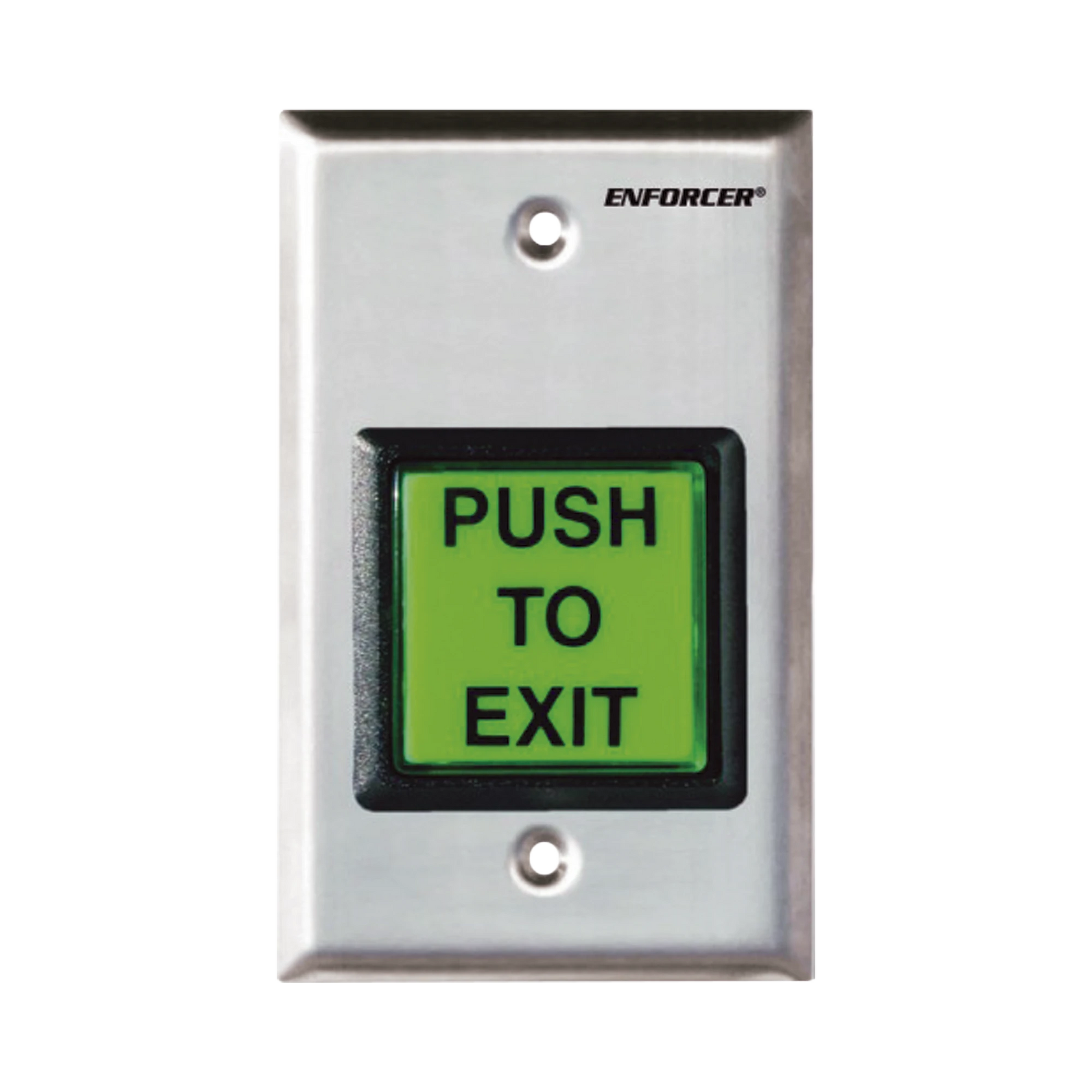 BOTÓN DE SALIDA CON ILUMINACIÓN CON PLACA DE PARED DE ACERO INOXIDABLE-Accesorios Controles de Acceso-ENFORCER SECOLARM-Bsai Seguridad & Controles
