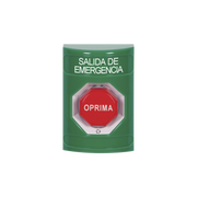 BOTÓN DE SALIDA DE EMERGENCIA , TEXTO EN ESPAÑOL, ACCIÓN MANTENIDA, GIRAR PARA RESTABLECER, LED DE ILUMINACIÓN-Accesorios-STI-Bsai Seguridad & Controles
