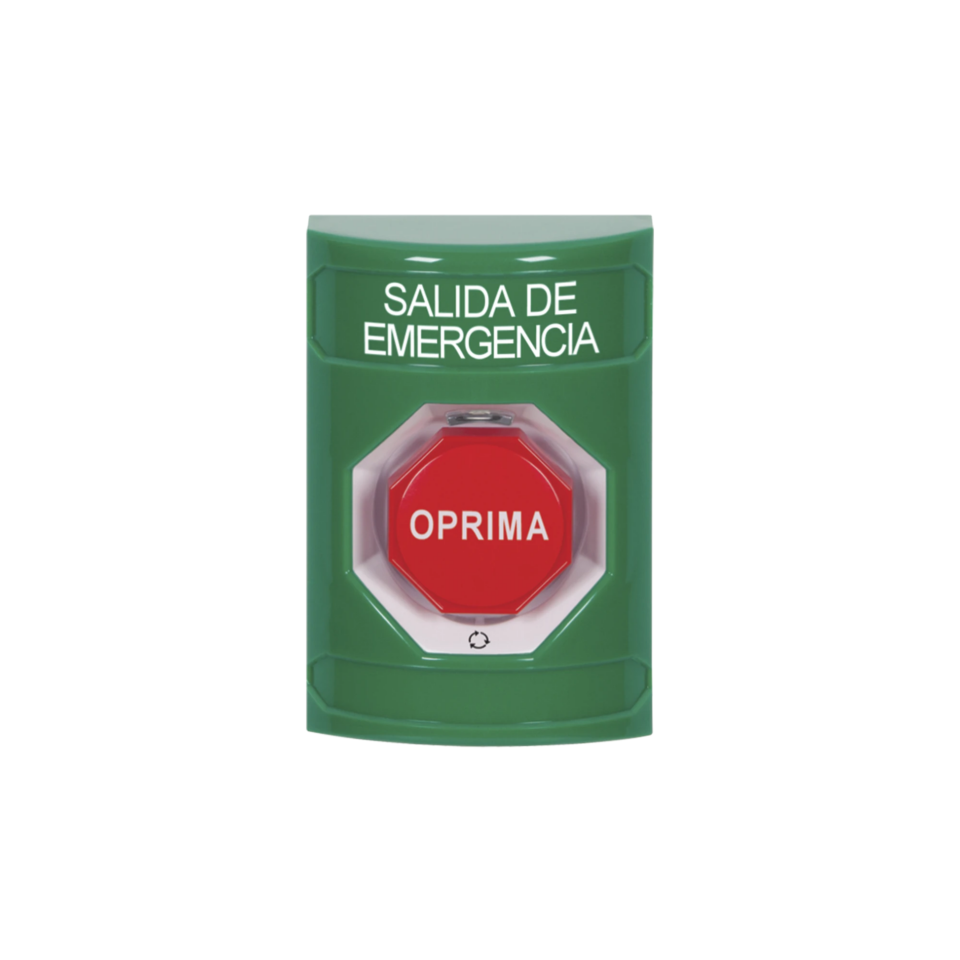 BOTÓN DE SALIDA DE EMERGENCIA , TEXTO EN ESPAÑOL, ACCIÓN MANTENIDA, GIRAR PARA RESTABLECER, LED DE ILUMINACIÓN-Accesorios-STI-Bsai Seguridad & Controles