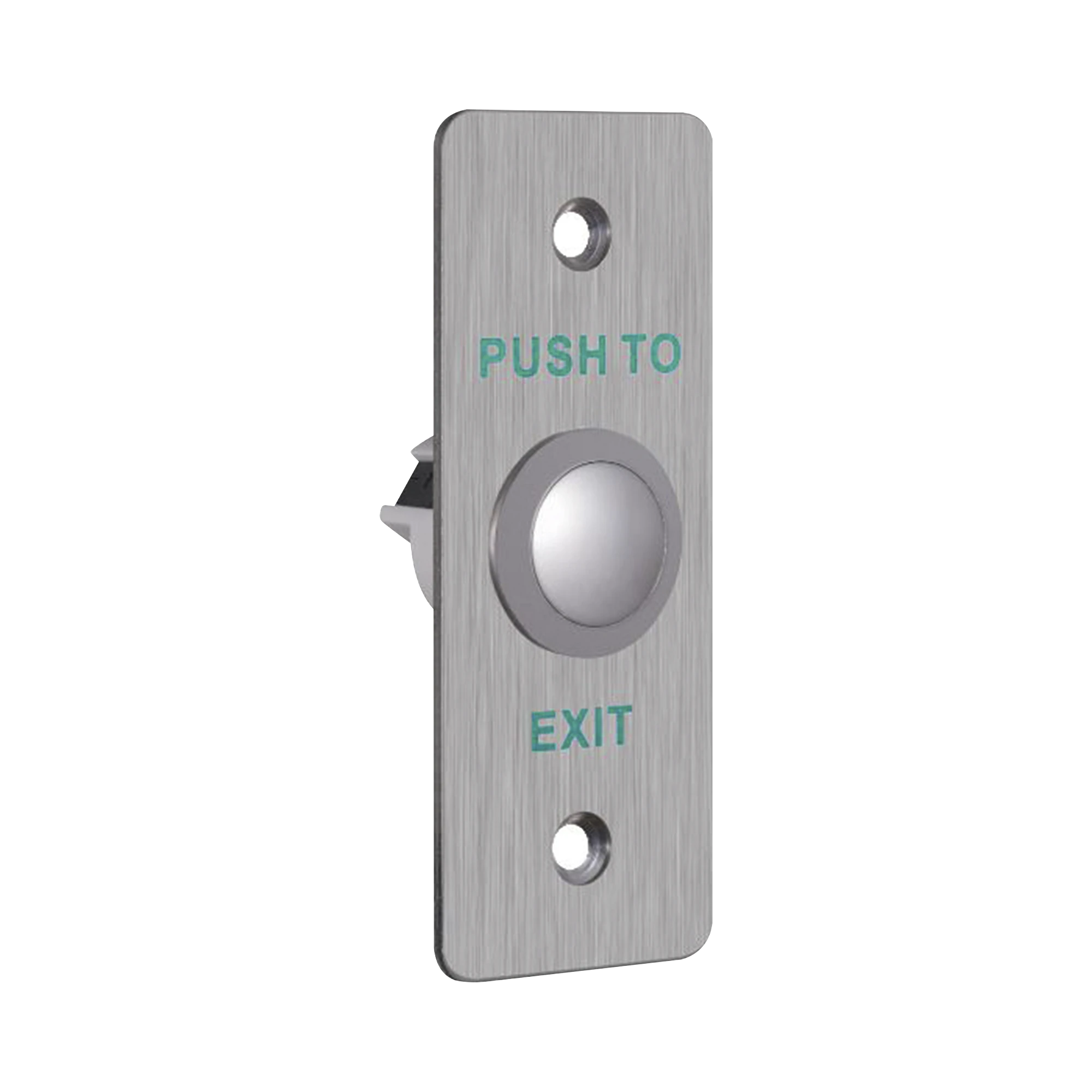 BOTÓN DE SALIDA METÁLICO / FORMA RECTANGULAR / NORMALMENTE ABIERTO O CERRADO / ESTÉTICO / INTERIOR-Accesorios-HIKVISION-Bsai Seguridad & Controles