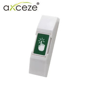 BOTON LIBERADOR AXCEZE AX-B20 TIPO PUSH FABRICADO EN PLASTICO MONTAJE EN PARED MEDIDAS 76X23X14MM CONEXIÓN A 2 HILOS CUENTA CON EL ESTADO N.O.-Tarjetas y Botones-AXCEZE-Bsai Seguridad & Controles