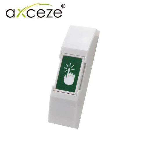 BOTON LIBERADOR AXCEZE AX-B20 TIPO PUSH FABRICADO EN PLASTICO MONTAJE EN PARED MEDIDAS 76X23X14MM CONEXIÓN A 2 HILOS CUENTA CON EL ESTADO N.O.-Tarjetas y Botones-AXCEZE-Bsai Seguridad & Controles