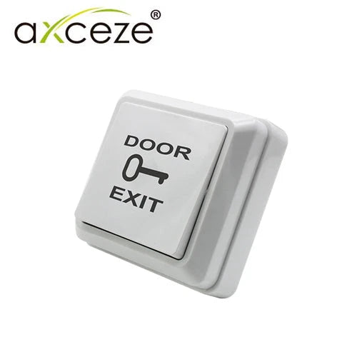 BOTÓN LIBERADOR AXCEZE AX-B30 TIPO PUSH FABRICADO EN PLASTICO INCLUYE BASE MEDIDAS 69X69MM CONEXIÓN A 2 HILOS CUENTA CON EL ESTADO N.O.-Tarjetas y Botones-AXCEZE-Bsai Seguridad & Controles