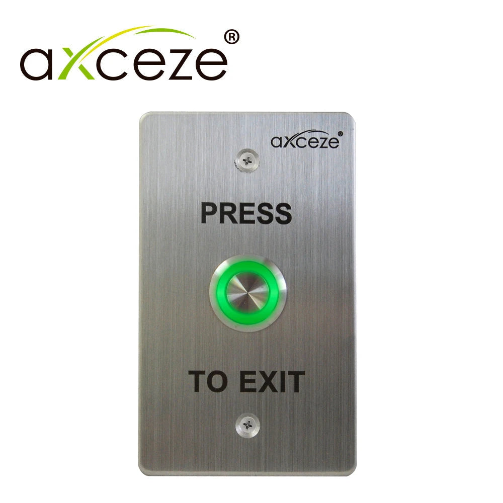 BOTÓN LIBERADOR AXCEZE AX-B90 BOTON TIPO PUSH PARA EXTERIOR PROTECCIÓN IP67 FABRICADO EN ACERO INOXIDABLE CONEXIÓN A 2 HILOS MEDIDAS 115X70X36MM CUENTA CON LOS ESTADOS N.O. Y N.C.-Tarjetas y Botones-AXCEZE-Bsai Seguridad & Controles